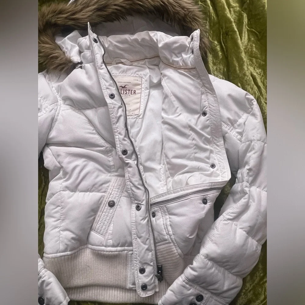 Jennifer body cream white  Puffer Jacket hollister vintage rare gap hoodie - Picture 11 of 15